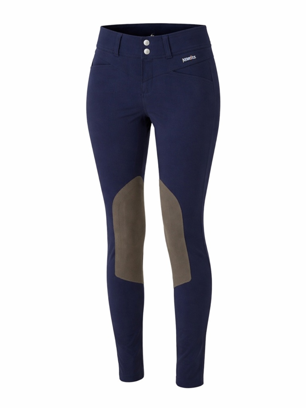 Kerrits Riding Tights Equestrian Leggings Knee Patch Grip Navy Horseback Pants